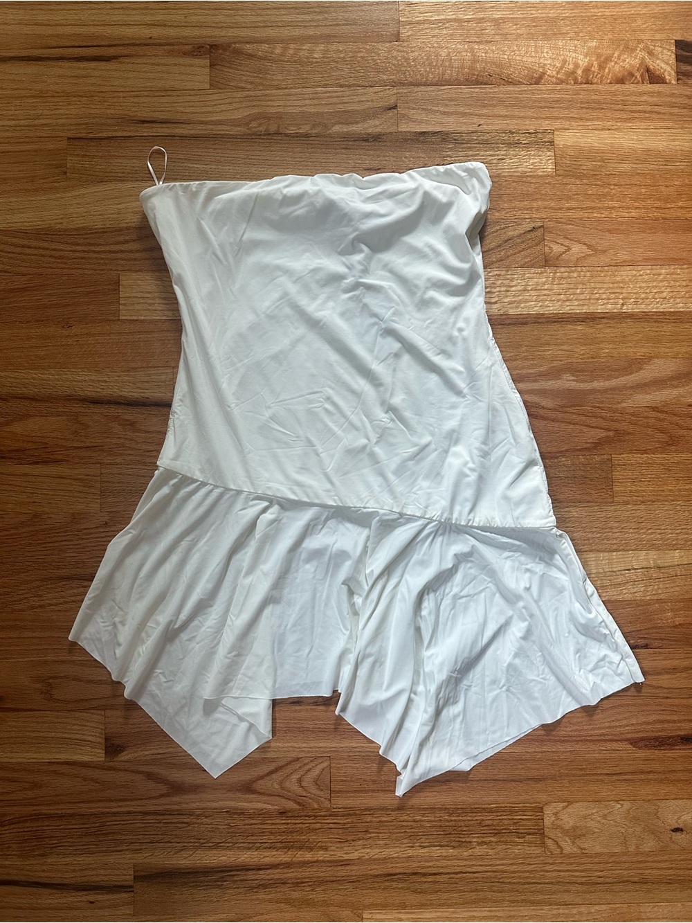 Women's White Strapless dress
